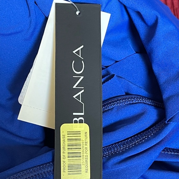 La Blanca Blue Women One Piece
Swimsuit Sexy One Shoulder size 16 - Picture 13 of 15